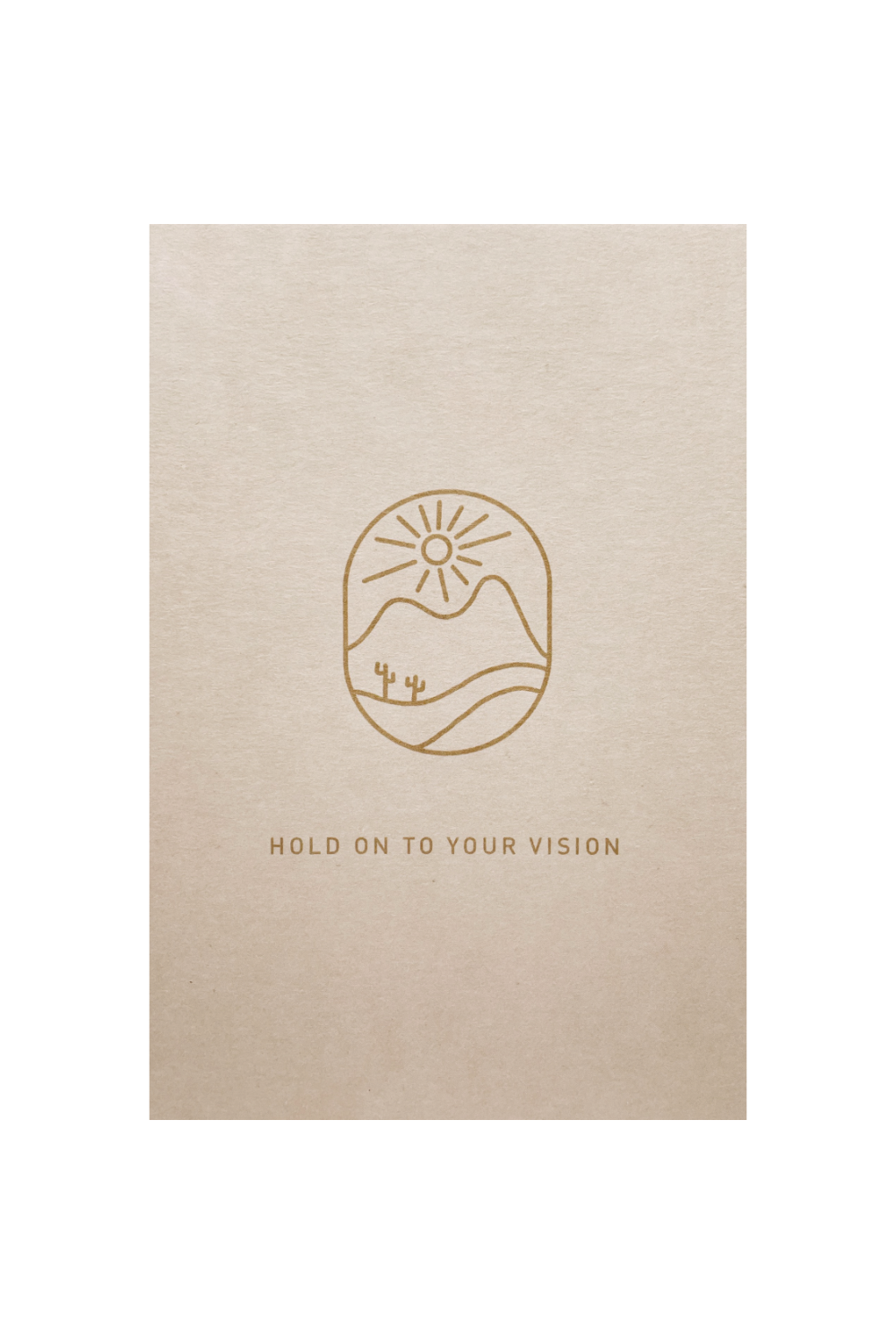 Eco-Pappe Postkarte / hold on to your vision