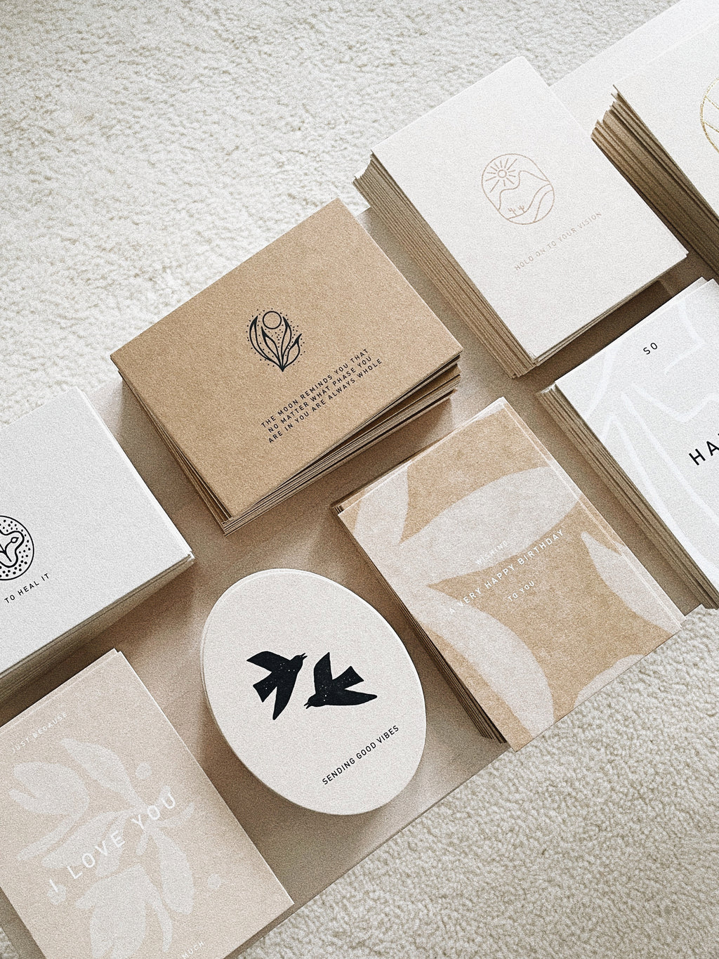 Eco-Pappe Postkarte / sending good vibes