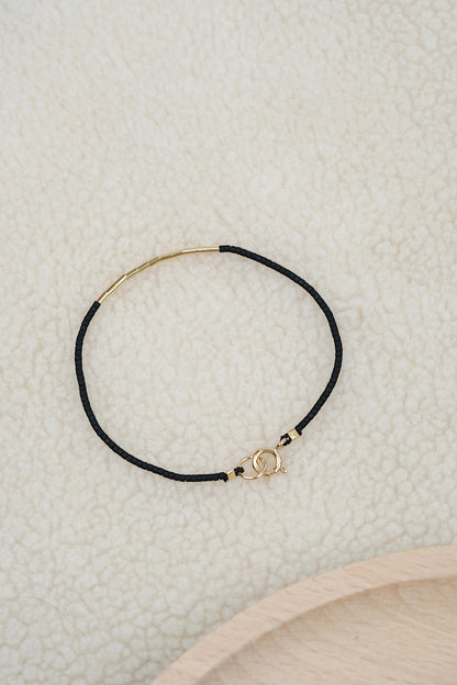 Echtgold Armband SIREN - schwarz