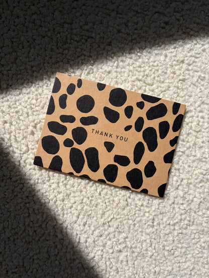Eco-Pappe Postkarte / thank you