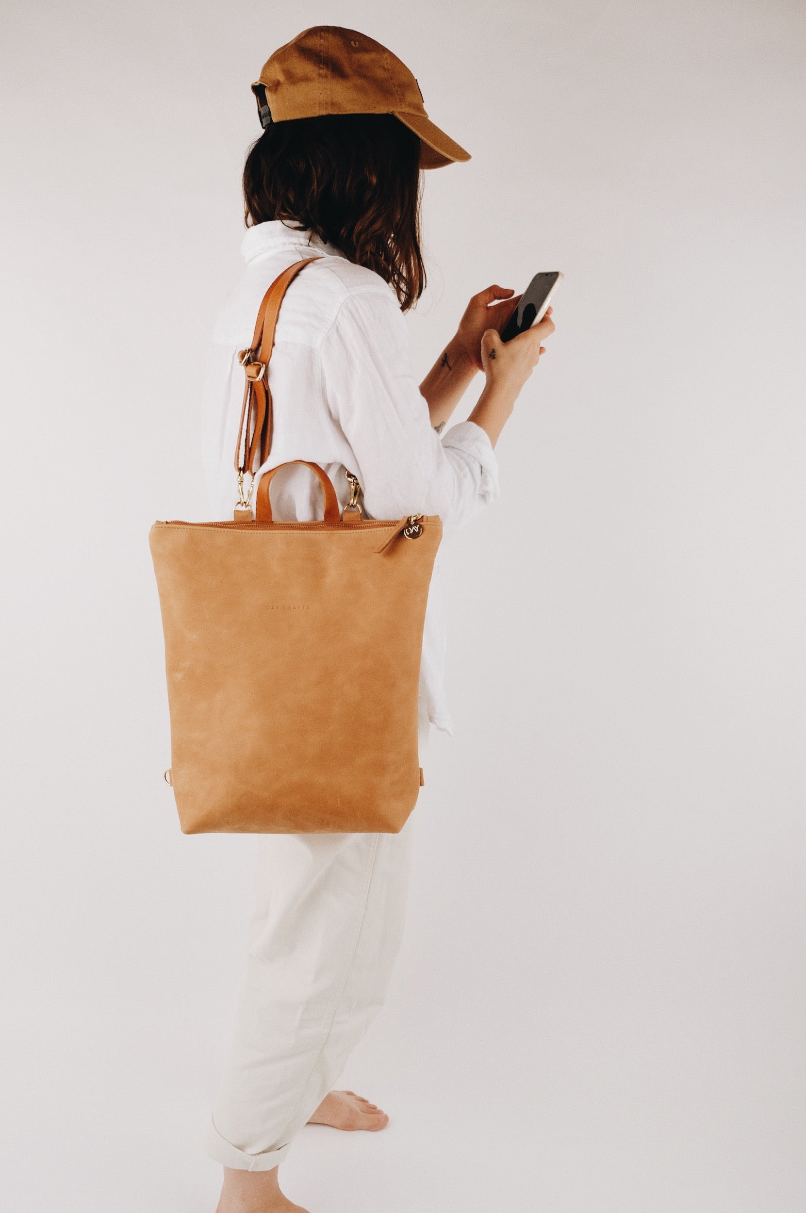 Frauen Leder Rucksack