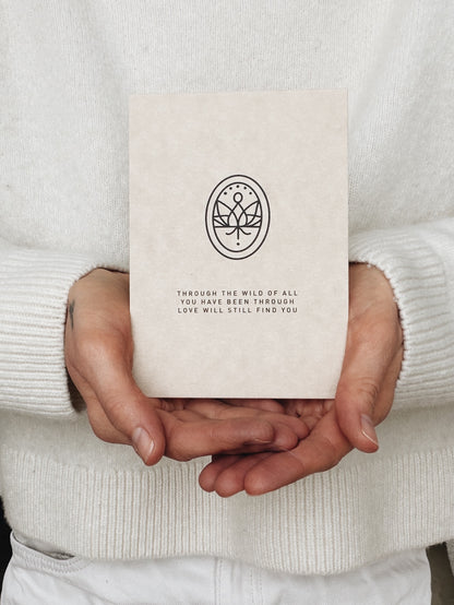 Eco-Pappe Postkarte / through the wild of all