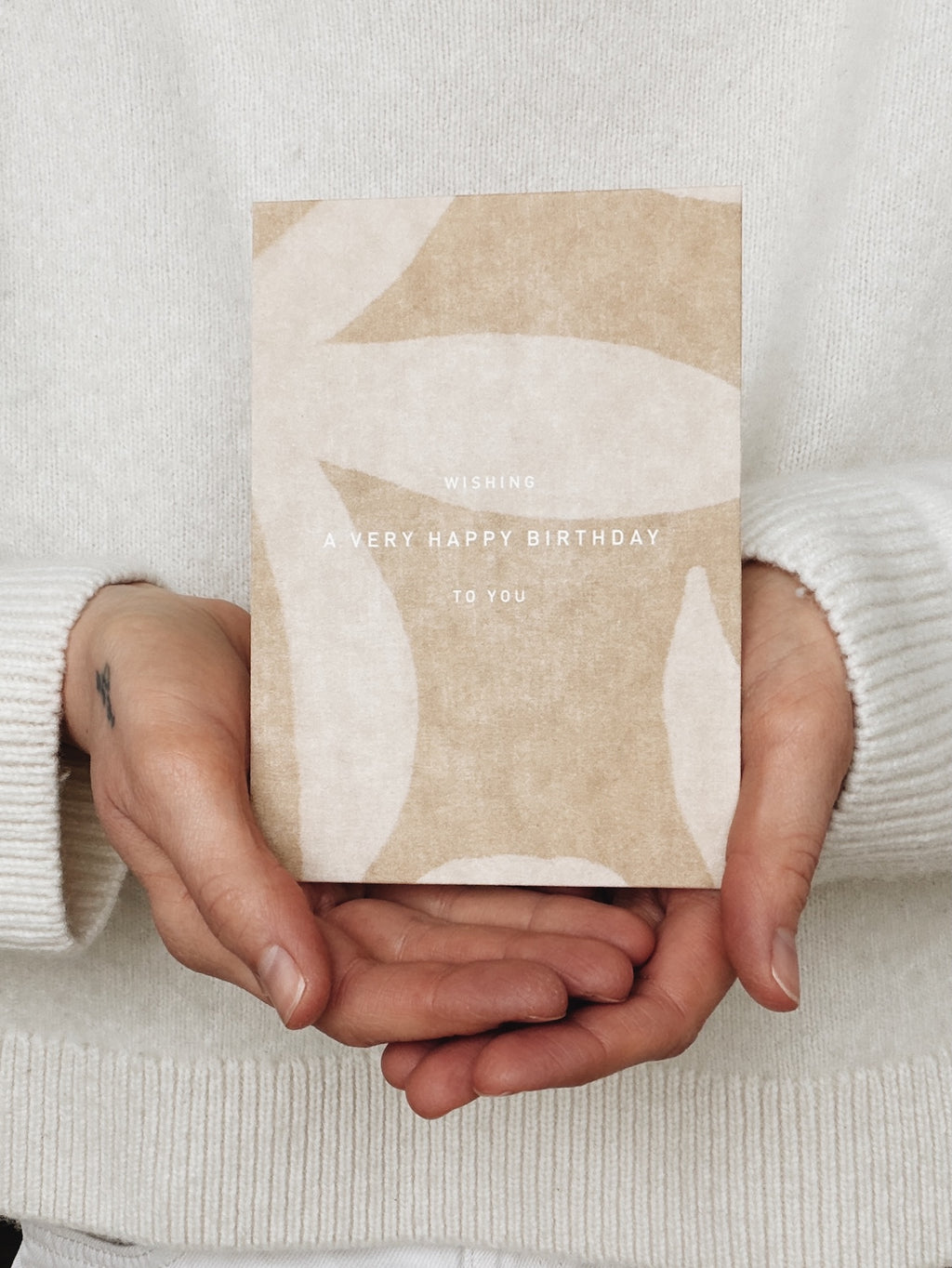 Eco-Pappe Postkarte / happy birthday