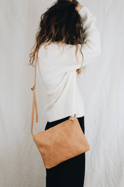 Bioleder Crossbody Bag AVA - schwarz
