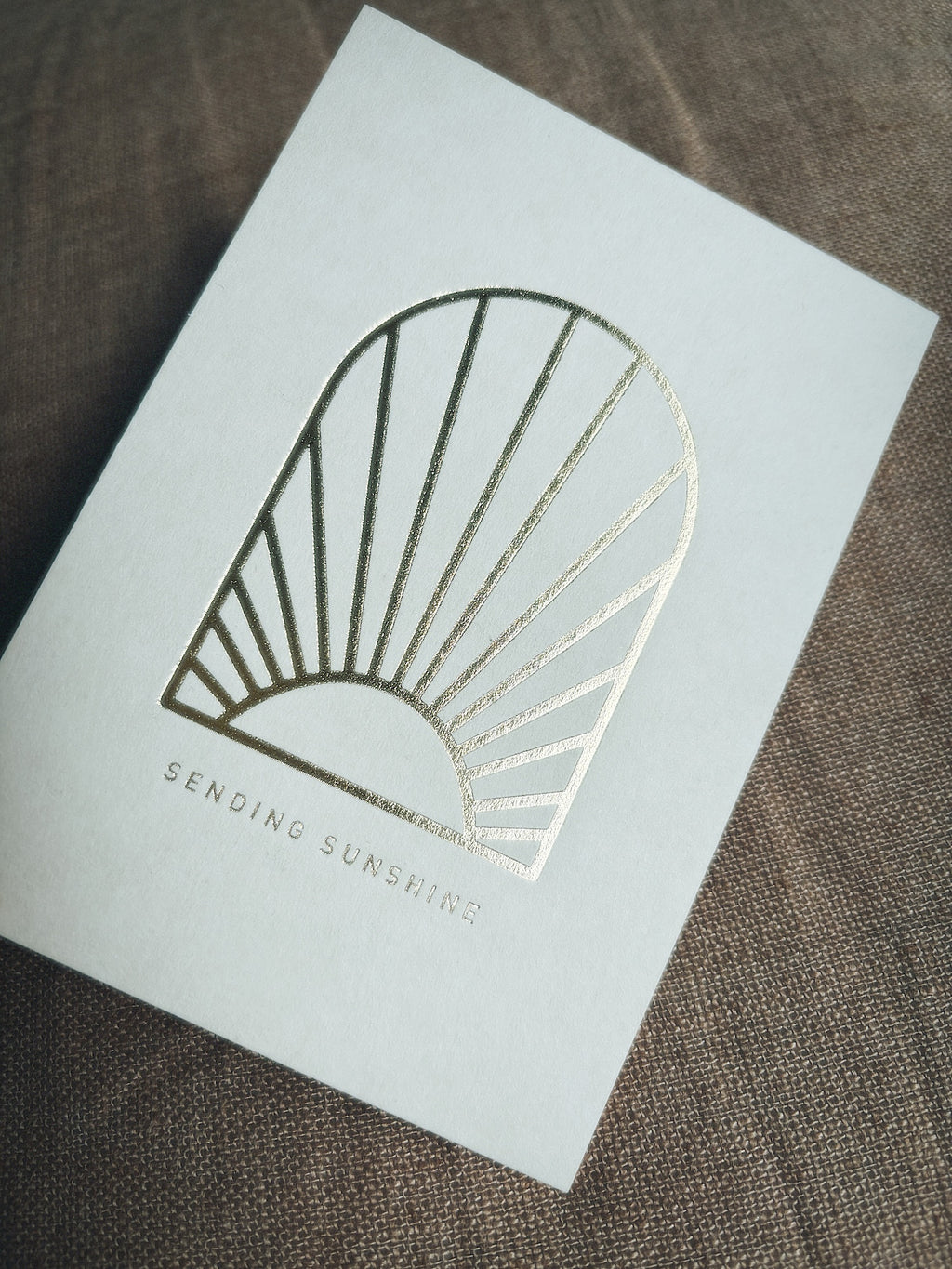 Eco-Pappe Postkarte / sending sunshine