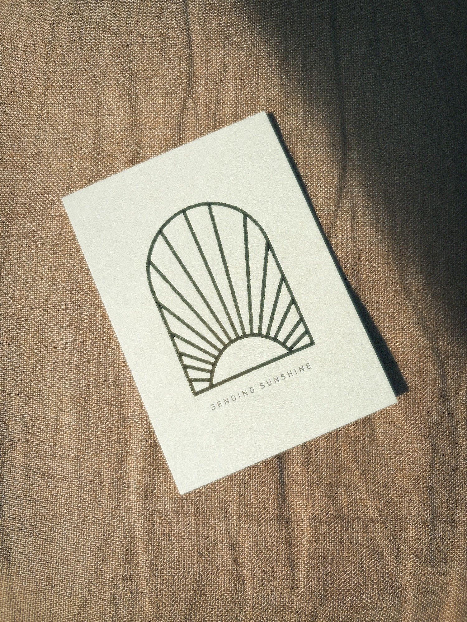 Eco-Pappe Postkarte / sending sunshine