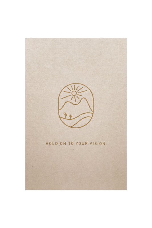 Postkarte - HOLD ON TO YOUR VISION