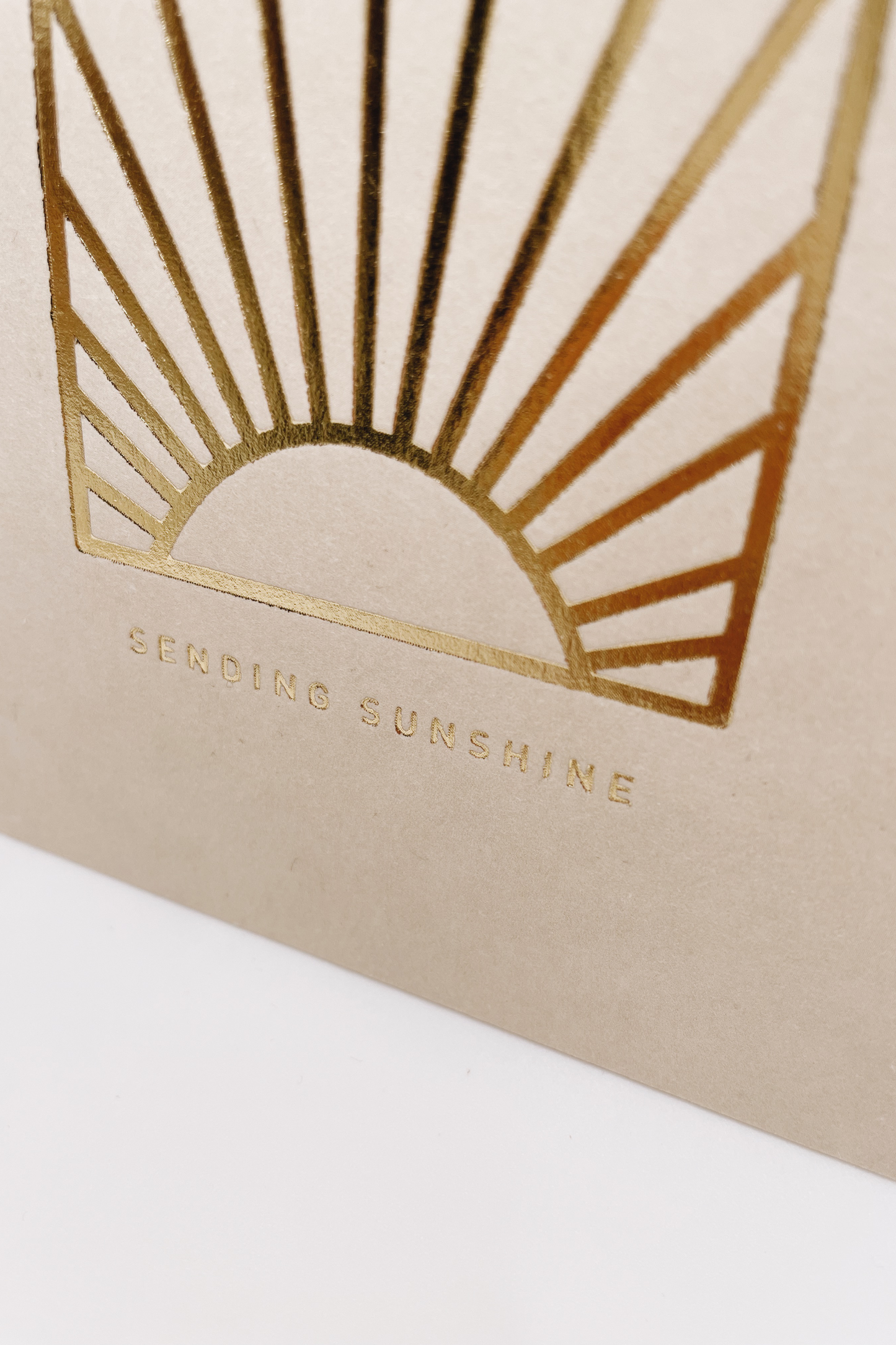 Postkarte gold - SENDING SUNSHINE