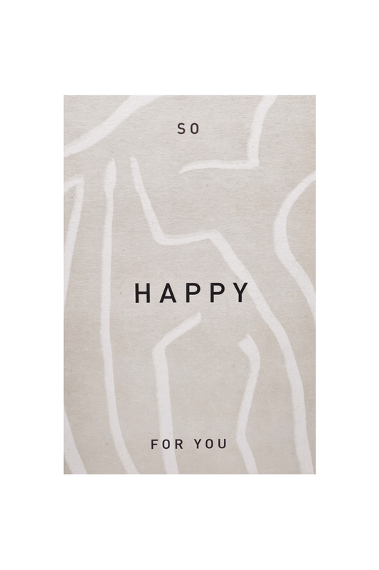 Postkarte - SO HAPPY FOR YOU