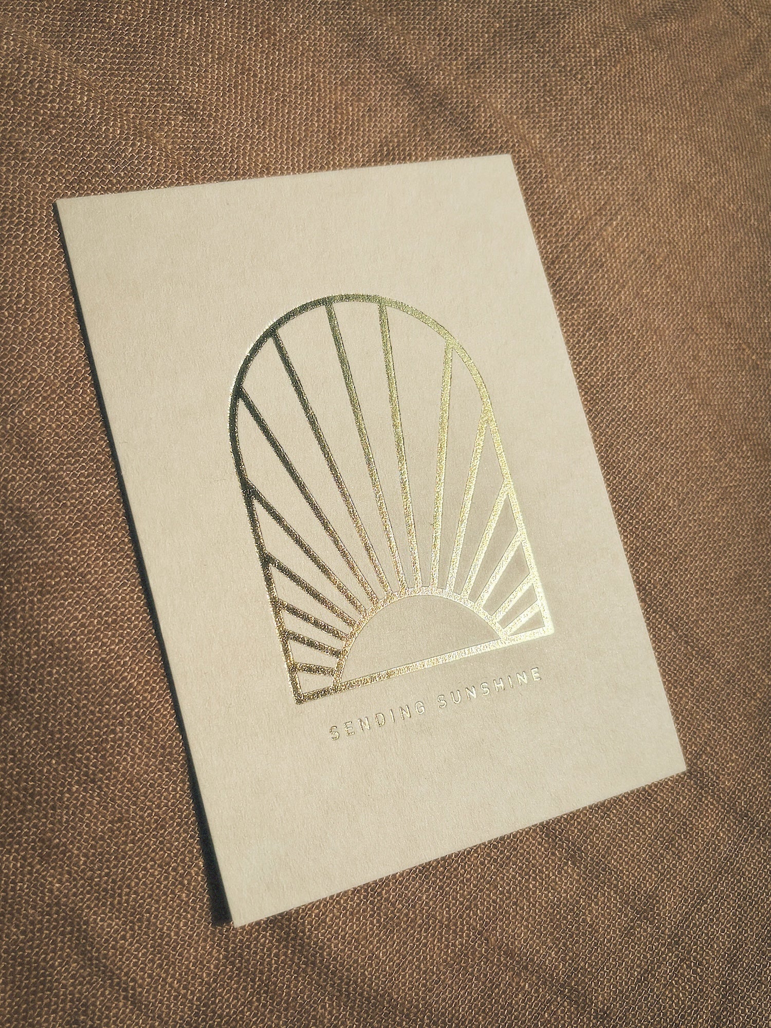 Eco-Pappe Postkarte / sending sunshine